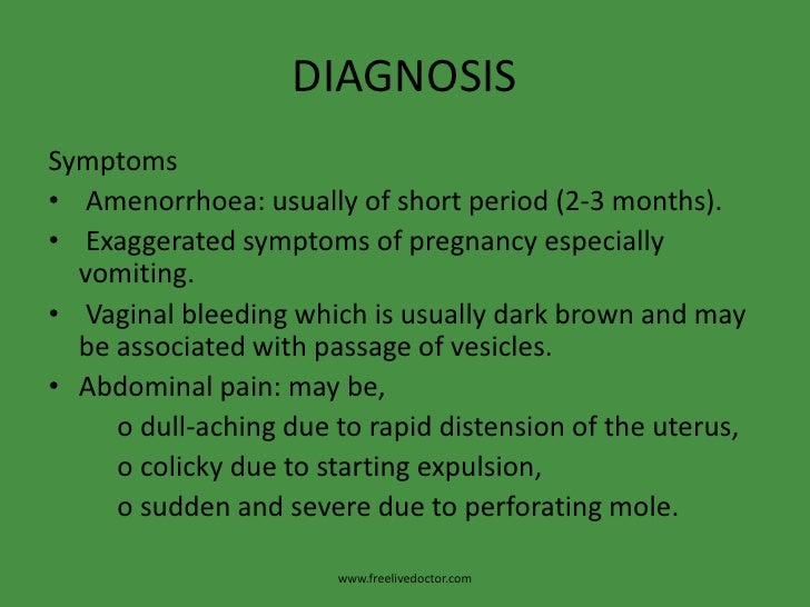 pathophysiology of vaginal bleeding of h-mole Pathophysiology of vaginal bleeding of h-mole
